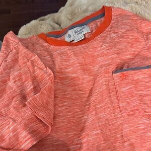 Original Penguin Men's Orange Tee with Pocket